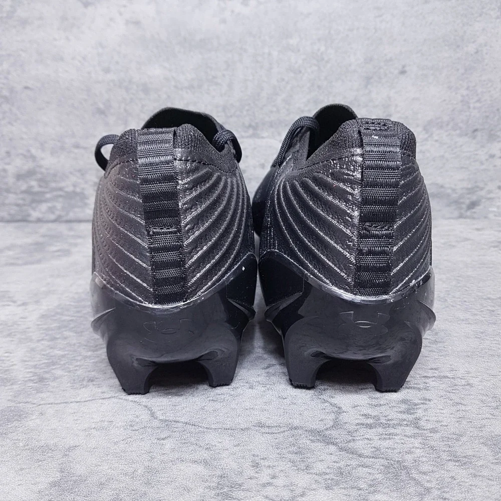 UNDER ARMOUR Blur Pro Football Cleats Mens 12.5 Triple Black 3028220-001‎